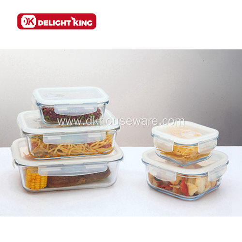 High Quality Borosilicate Glass Food Storage Container